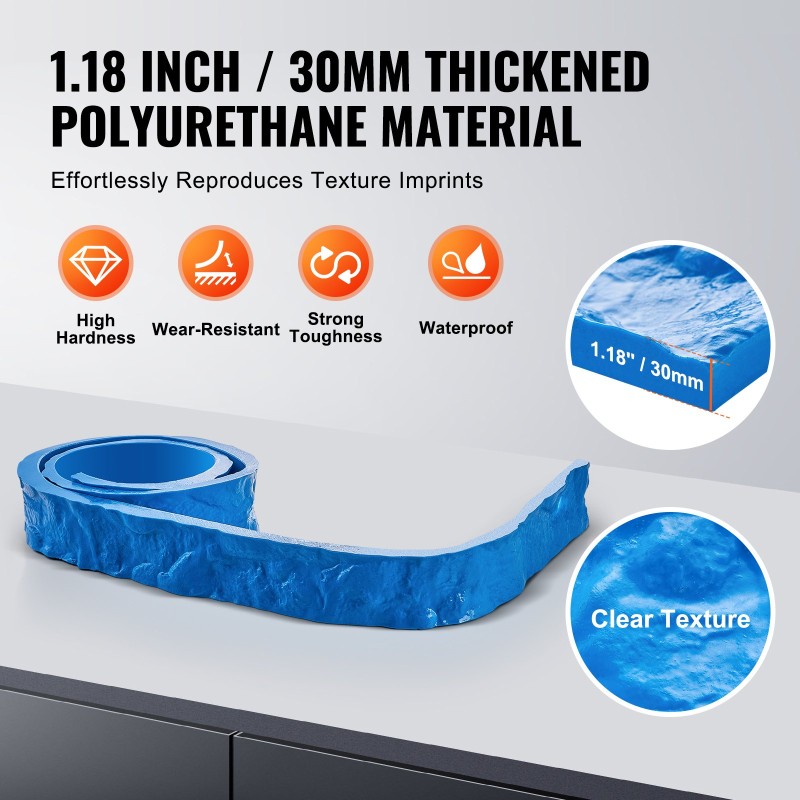 Betonileimasin polyuretaani 2288x78x30 mm 1 kpl terasseille ja lattioille