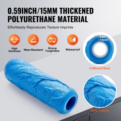 Polyuretaaninen betonirulla 217 mm ja 71 mm kivilaattakuviointiin