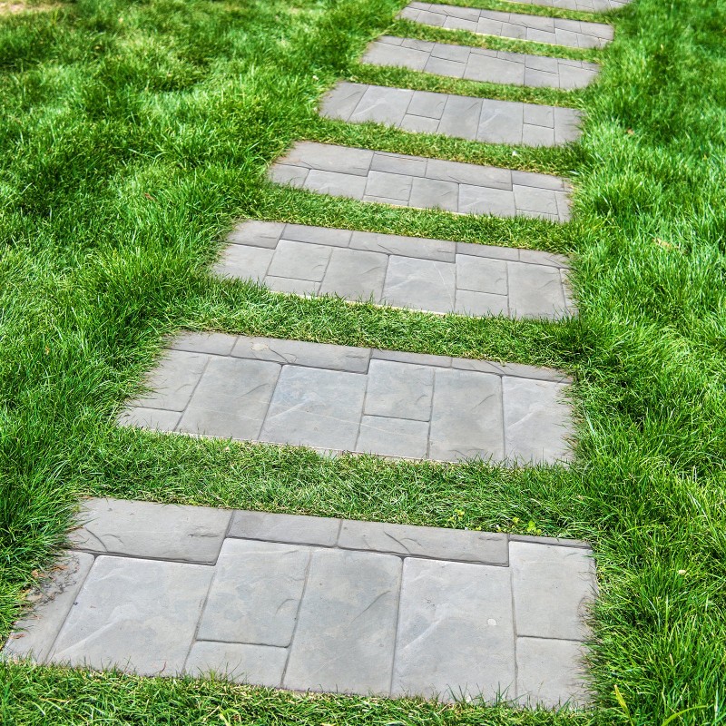 Betonileimausmatto polyuretaani 59 cm neliö liuskekivi kahvoilla