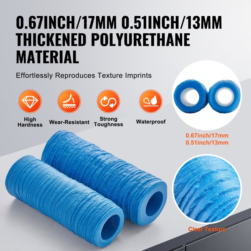 Betonipinnan kuviorulla polyuretaani 195 mm ja 173 mm 2 kpl