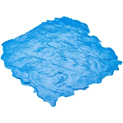 Betonin polyuretaaninen kuviomatto 18 x 18 tuumaa liuskekivi sininen höyhenreunainen