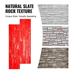 Betonipainantamatto polyuretaani 740×330×24 mm liuskekivikuviolla lattioille terasseille