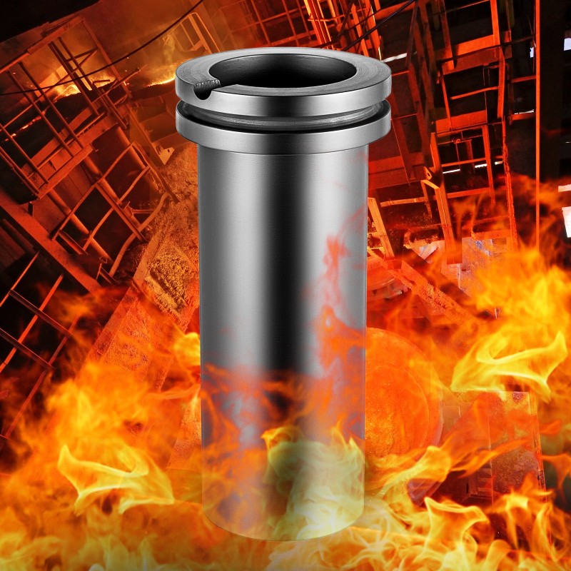 Grafiittisulatusastia 3 kg 99,9 prosenttinen grafiitti 1300 asteen kaatonokka kullan sulatukseen