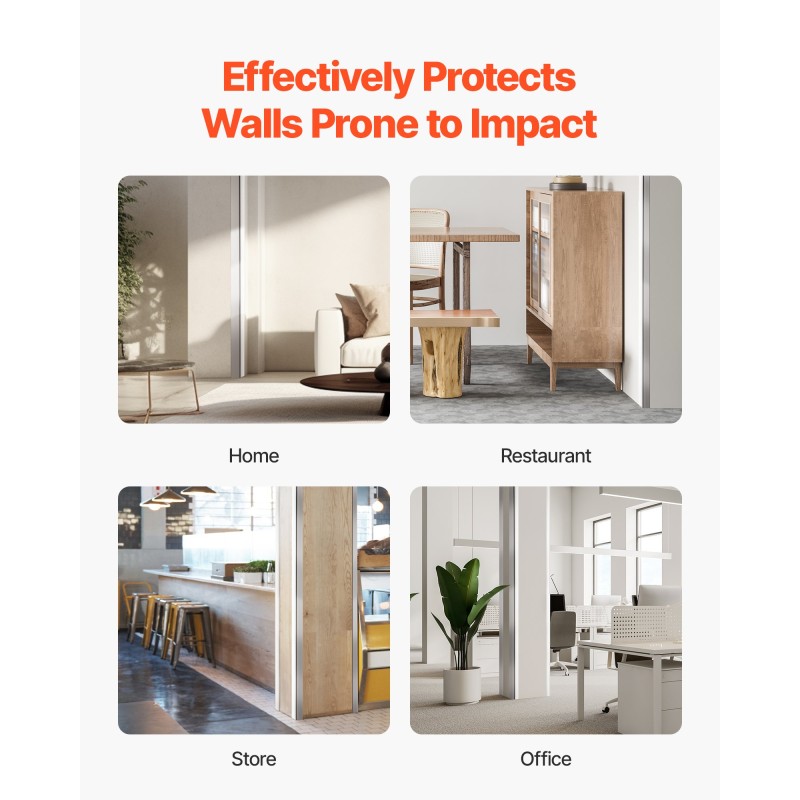 Alumiiniseos seinän kulmasuoja L-mallinen 90 asteen 50x50x1217mm 12 kpl 3M-teippi