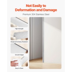 Seinän kulmasuojat 304-ruostumatonta terästä 38x38x1217 mm 10 kpl 90 asteen kulma