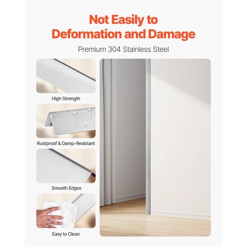 Seinän kulmasuojat 304-ruostumatonta terästä 38x38x1217 mm 10 kpl 90 asteen kulma