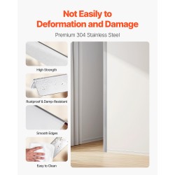 Seinän kulmasuoja 304-ruostumatonta terästä 38x38x2436mm 10 kpl 3M-teipillä