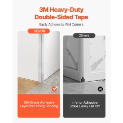 Seinän kulmasuoja 304-ruostumatonta terästä 38x38x2436mm 10 kpl 3M-teipillä