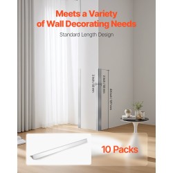 Seinän kulmasuojat 304-ruostumatonta terästä 50 x 50 x 1217 mm 10 kpl