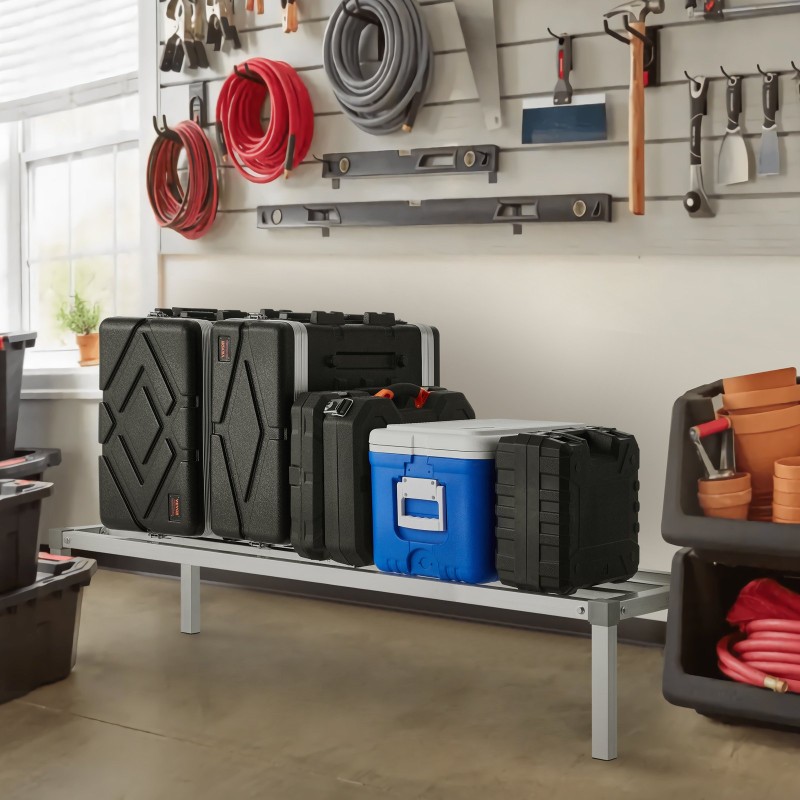 Alumiininen dunnage-hylly 1524x508x305 mm 454 kg kantavuus täysin hitsattu