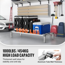 Alumiininen hitsattu dunnage-hylly 1219 x 508 mm 203 mm 454 kg kantavuus