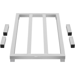 Lattiateline kokonaan hitsattu alumiinirunko 36x20x8 tuumaa 817 kg kantavuus