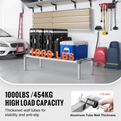 Alumiininen varastotaso 1219×508×305 mm 454 kg kantavuus