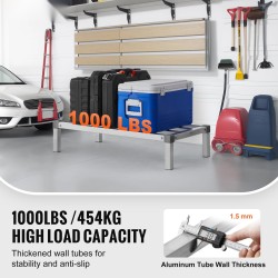 Alumiininen lattiateline 914x508x203 mm 454 kg kantavuus keittiöihin