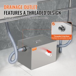 Rasvanerotin 201-ruostumattomasta teräksestä kompaktilla koolla tiskialtaan alle