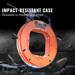 Vetojousi lasikuituinen 30,5 m 4,8 mm nikkelöity kärki ergonominen kahva