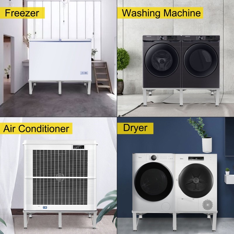 Pyykinpesukoneen koroke rauta 30 cm korkeus 150 kg kantavuus