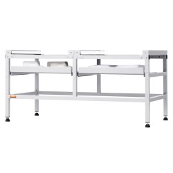 Pesukoneen ja kuivaajan jalusta hiiliteräs kantavuus kaksisataakuusikymmentäseitsemän kilogrammaa kaksitasoinen neljä