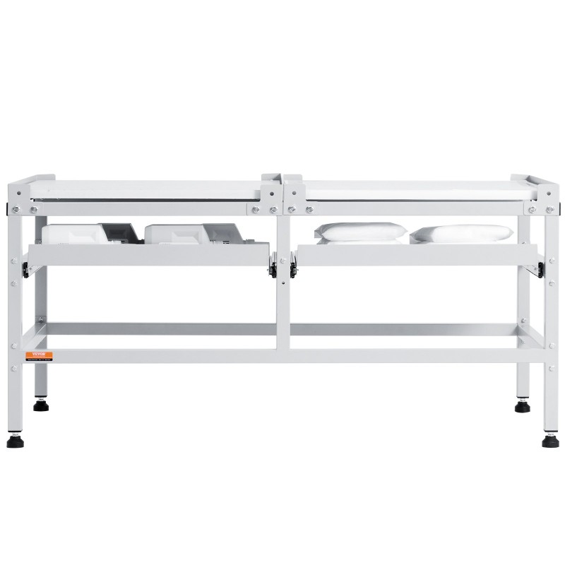 Pesukoneen ja kuivaajan jalusta hiiliteräs kantavuus kaksisataakuusikymmentäseitsemän kilogrammaa kaksitasoinen neljä