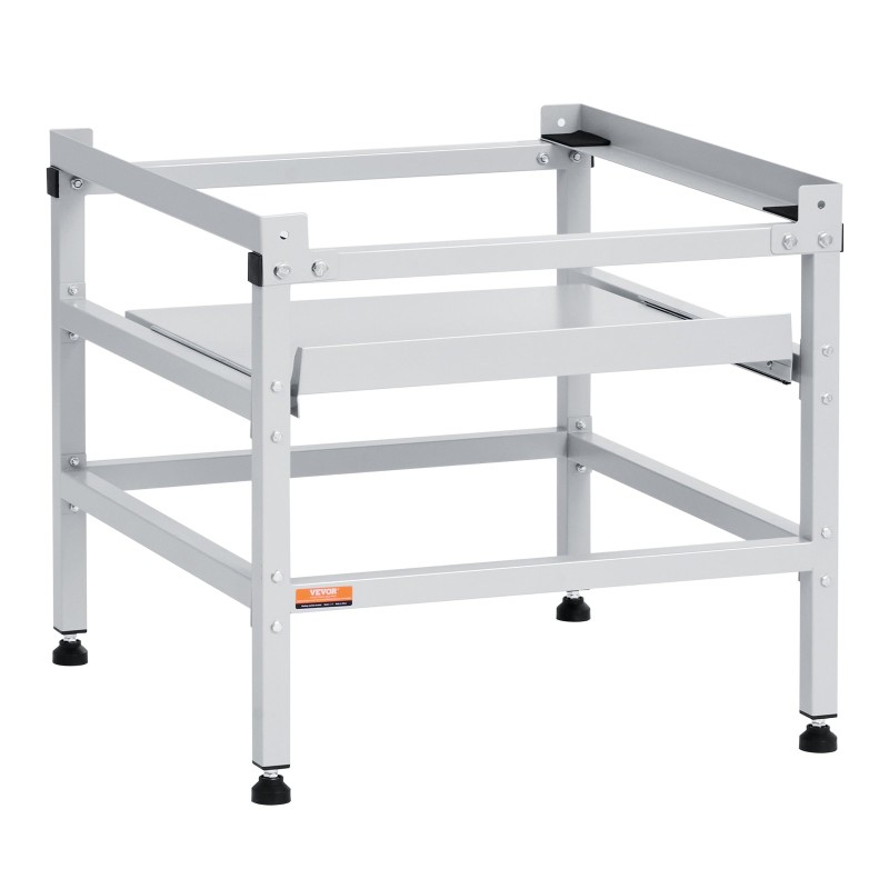 Pesukoneen ja kuivausrummun koroke hiiliteräs 640×635×615 mm 136 kg 4 säädettävää jalkaa