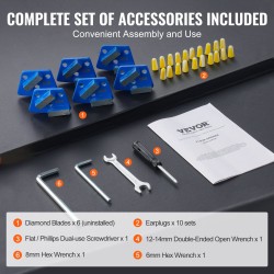 Betonilattian hiomakone 250 mm timanttilaikka 2200 watin märkä- ja kuivakäyttö säädettävä työntöaisa