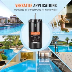 Uima-altaan pumppumoottori 1,5 hv 115/230V 3450 kierrosta minuutissa 56J laippa vastapäivään