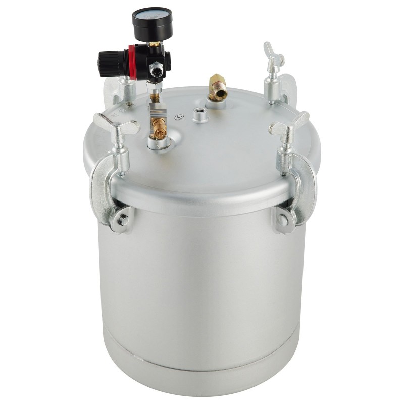 Paineistettu maalisäiliö 10 L hiiliterästä ruisku ja 3 m letkut