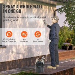 Teräspaineastia 10 l 2 maaliruiskua 1,5 mm ja 4 mm