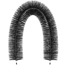 Ränninsuojaharja galvanoitu teräs ja PP-harjakset 96 cm 5 kpl sopii 5-tuumaisiin ränneihin