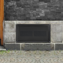 Ryömintätilan tulvaventtiili sinkkipinnoitettua terästä 406 x 203 mm seinään asennettava