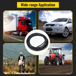 Hydrauliletku kumi 15 m sisähalkaisija 1,27 cm maksimikäyttöpaine 5000 psi 2 teräslankapunosta