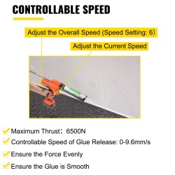 Akkukäyttöinen saumamassapistooli rautarunkoinen PA6-muovikuori makkarapatruunoille 20-volttinen 600 ml