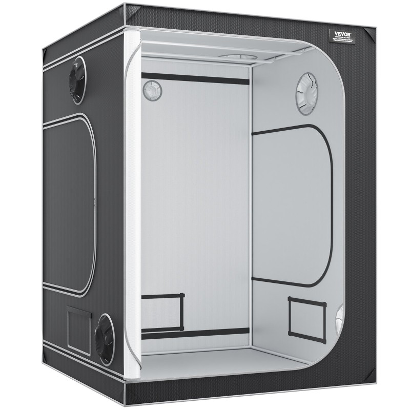 Kasviteltta 150x150x200 cm 22 mm teräsrunko heijastava 2000D sisäpinta tarkkailuikkunalla