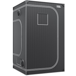 Kasviteltta 2000D Oxford-kangas 122 x 122 x 203 cm heijastava Mylar tarkkailuikkunalla