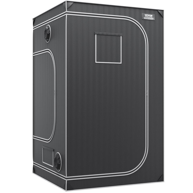 Kasviteltta 2000D Oxford-kangas 122 x 122 x 203 cm heijastava Mylar tarkkailuikkunalla