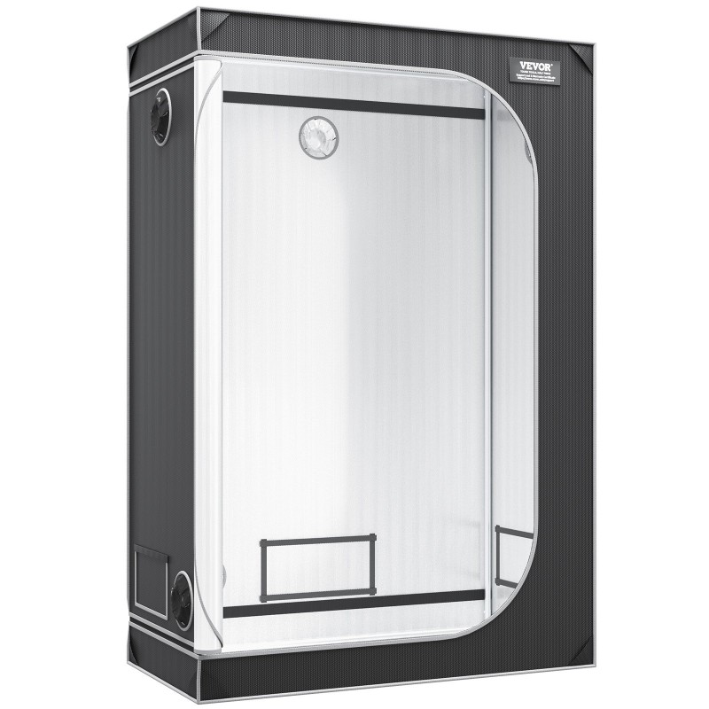 Kasviteltta 122 x 61 x 183 cm 2000D Oxford-kangas heijastavalla sisäpinnalla