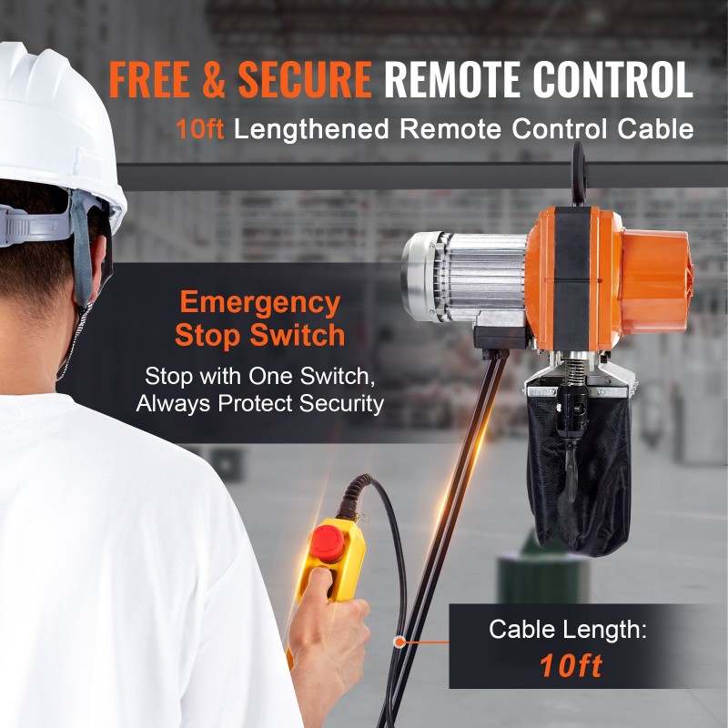 Sähköinen ketjunostin 998 kg 3 m G100-ketju 230 V yksivaiheinen