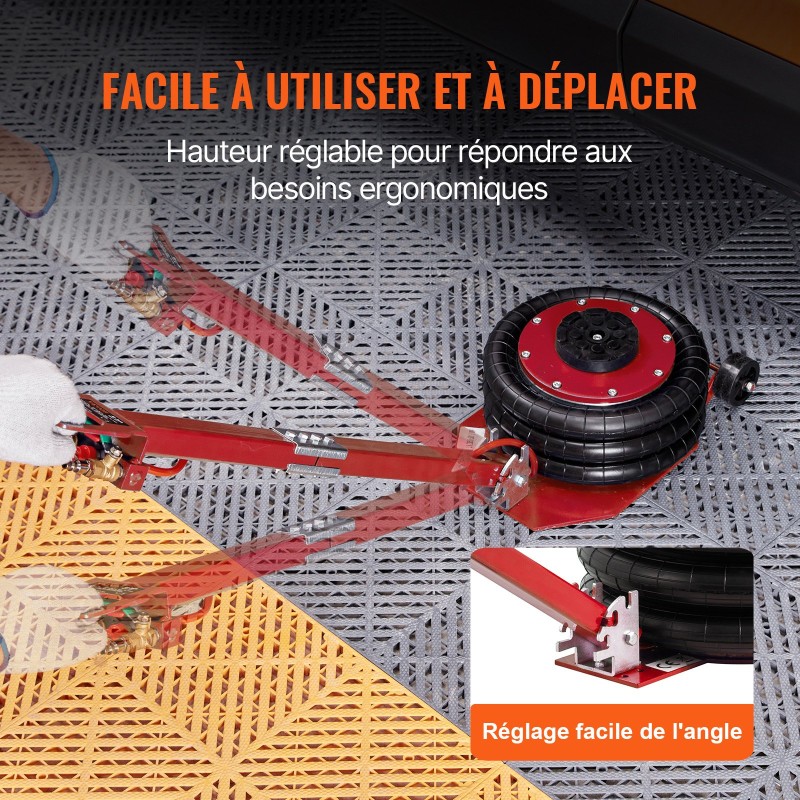 Ilmatunkki 3 tonnia kolmipussinen 140–450 mm nostokorkeus kuusi teräsputkea