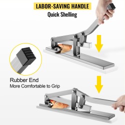 Rapujen ja hummerin saksimurskain alumiini ja ruostumaton teräs kaksi neulaa