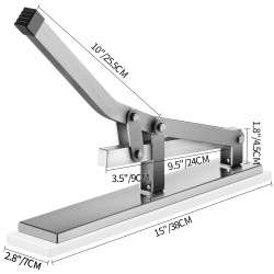 Rapujen ja hummerin saksimurskain alumiini ja ruostumaton teräs kaksi neulaa