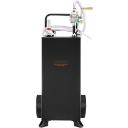 Polttoainekärry terässäiliöllä 30 gallonin kapasiteetti käsikäyttöisellä pyöröpumpulla pyörillä