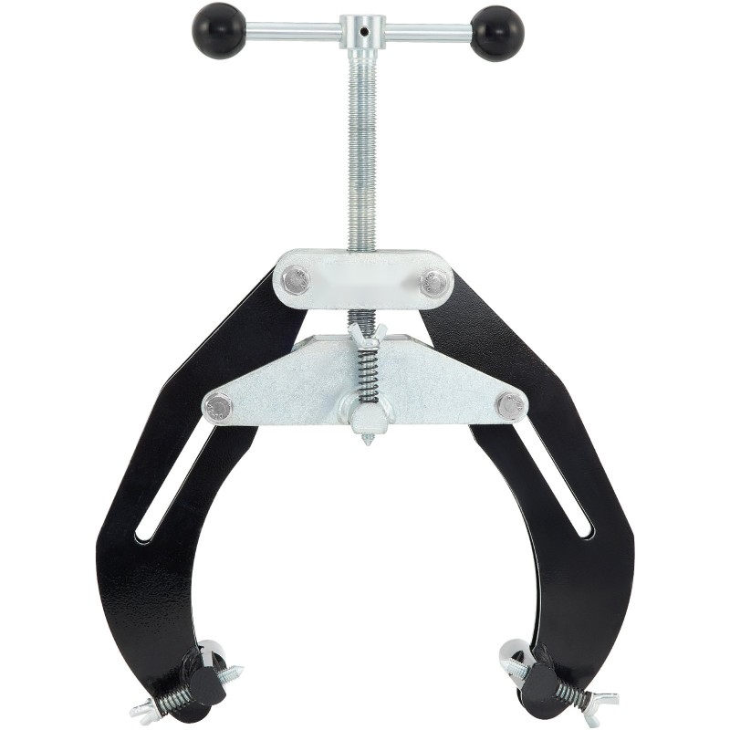 Putkipuristin hiiliteräsrunko 5,1–15,2 cm halkaisijoille putkien kohdistukseen kevyt pikatoimisilla säätöruuveilla