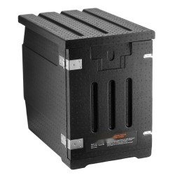 Eristetty ruokalaatikko yhdeksänkymmentä litraa etupuolelta täytettävä ravintoloihin ja pitopalveluun