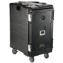 Eristetty ruokapankuljetin LLDPE 120 L etulastattava pyörillä kahvoilla