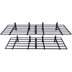 Seinään asennettava teräshylly 2 tasoa teräs 183 senttimetriä leveä 61 senttimetriä syvä