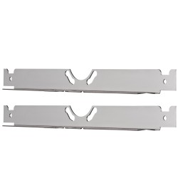 Pyörän aurauskulman mittauslevyt 2 kpl ruostumattomasta teräksestä 5 m mittanauhoilla