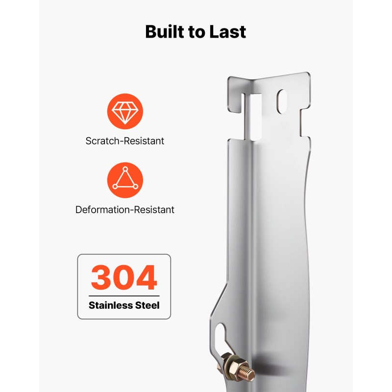 Etuakselin aurauslevyt kotikäyttöön 2 kpl 304-ruostumatonta terästä 2 mittanauhaa 3 m