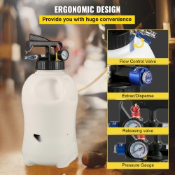 Automaattivaihteiston öljynsiirtopumppu 10 l pneumaattinen kupari ja muovi 14 adapteria