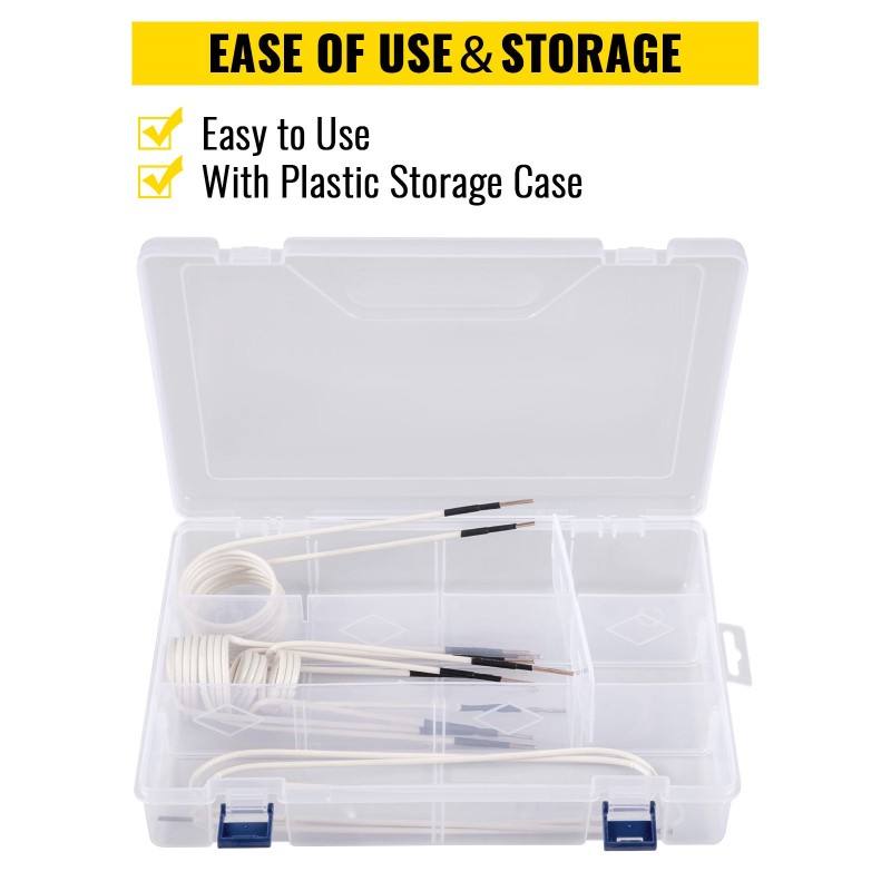 Induktiokelasarja 8-osainen termoplastipinnoitettu taipuisa ruostuneiden pulttien irrotukseen