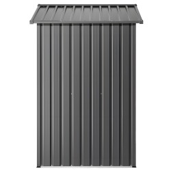 Metallinen pihavarasto galvanoitu teräs mitat 1860×1210×1841 mm lukittavat kaksoisovet neljä tuuletusaukkoa